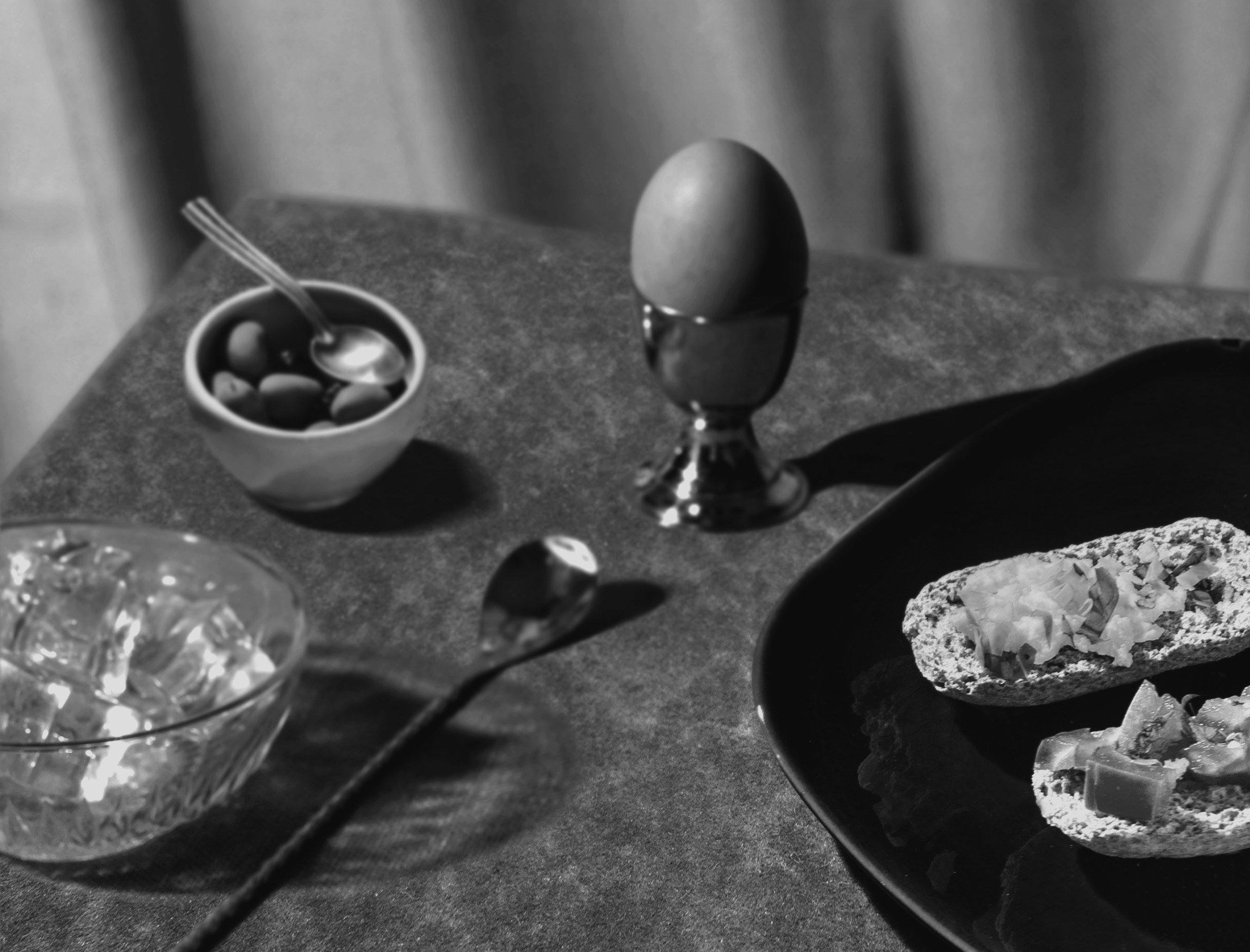 A prepared meal on a table
